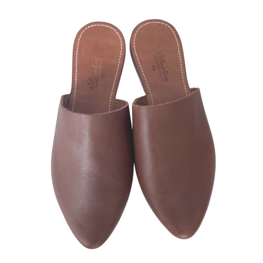 Adelisa & Co. "OTOÑO" Leather Mule SZ: 39‎ US 8.5